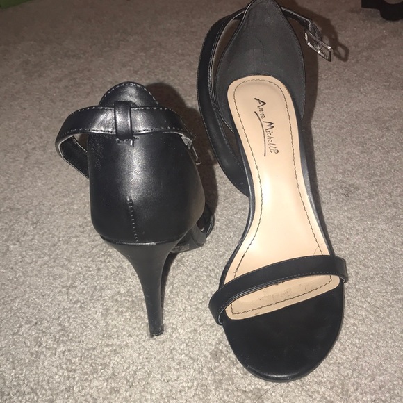 Black Anne Michelle Heels size 7.5 - Picture 3 of 3